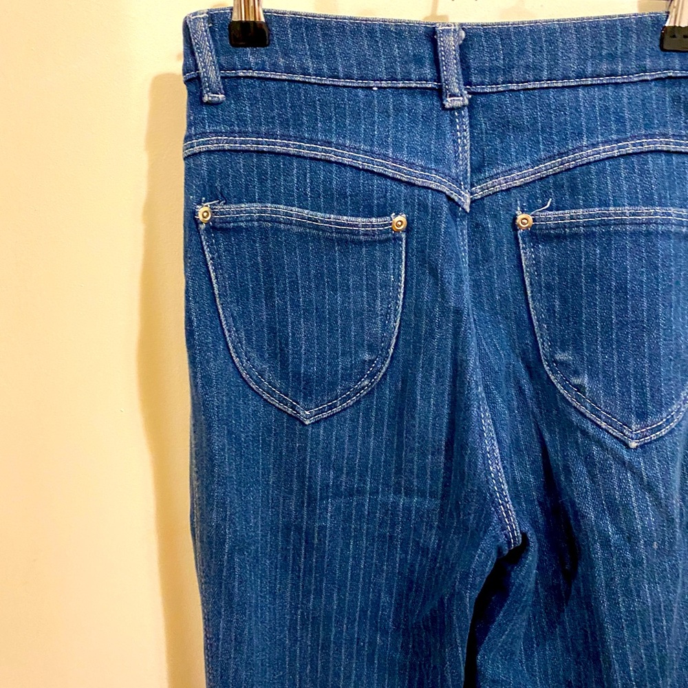 Pinstripe jeans